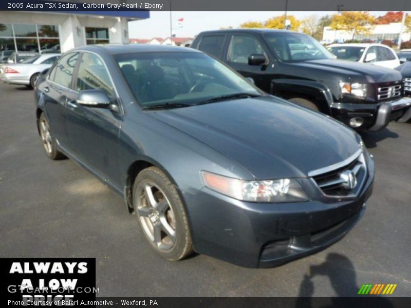 Carbon Gray Pearl / Ebony 2005 Acura TSX Sedan