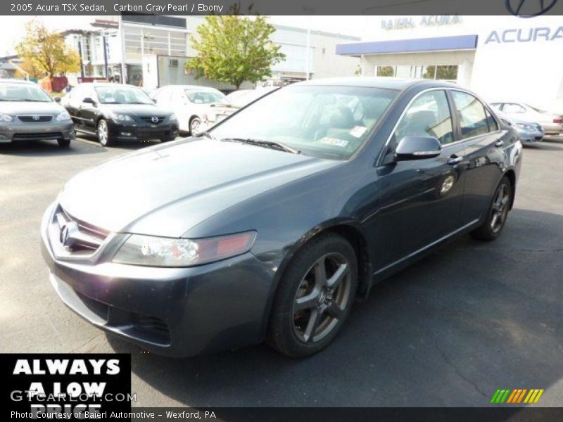 Carbon Gray Pearl / Ebony 2005 Acura TSX Sedan
