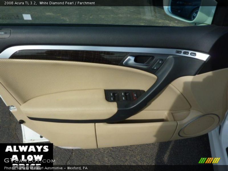 White Diamond Pearl / Parchment 2008 Acura TL 3.2