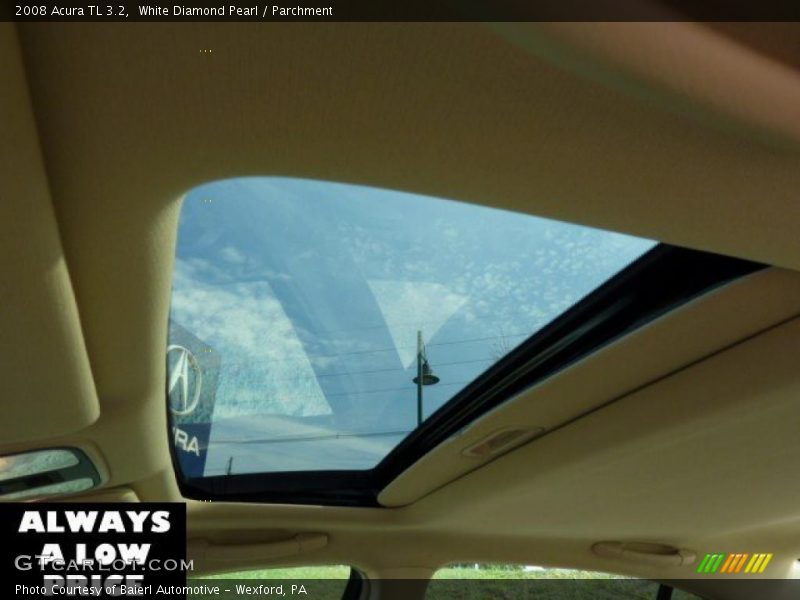 White Diamond Pearl / Parchment 2008 Acura TL 3.2