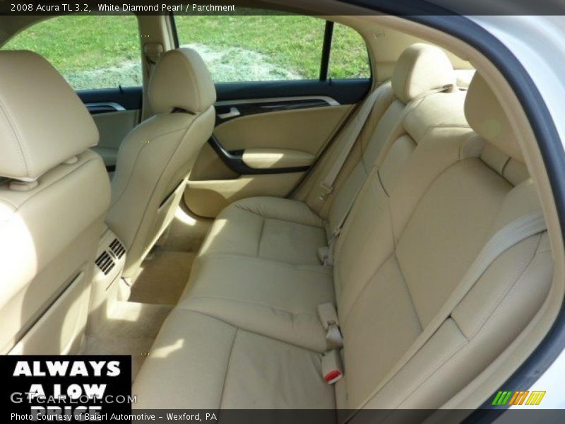 White Diamond Pearl / Parchment 2008 Acura TL 3.2