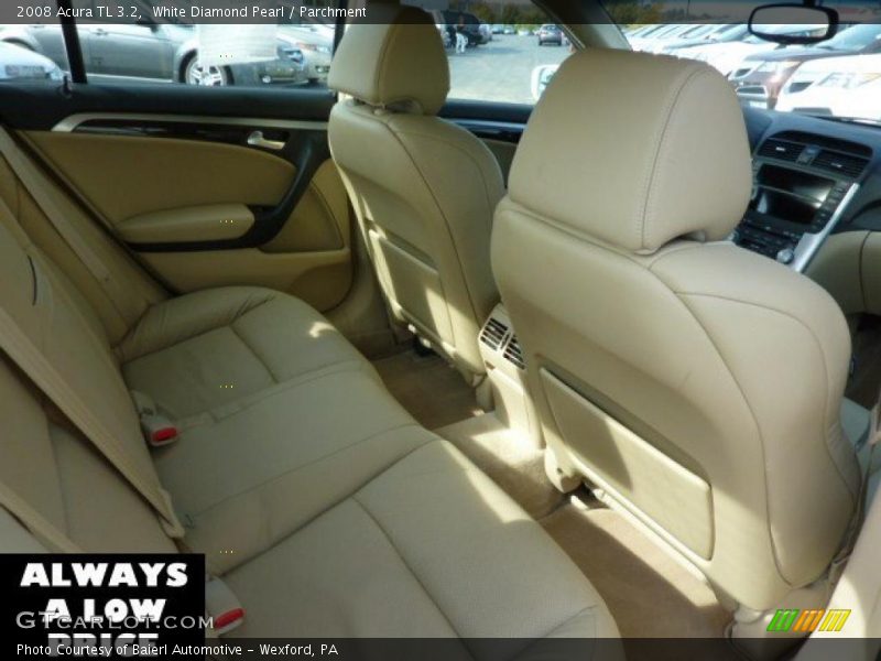 White Diamond Pearl / Parchment 2008 Acura TL 3.2