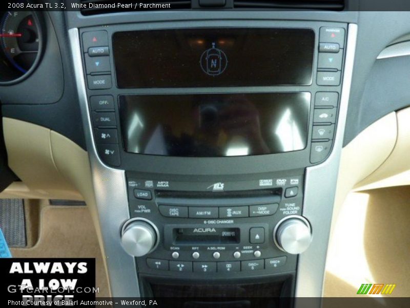 White Diamond Pearl / Parchment 2008 Acura TL 3.2