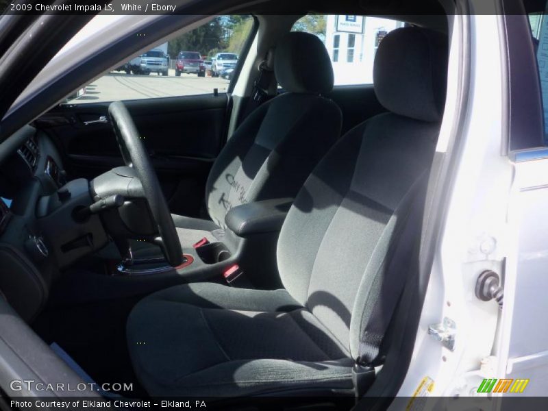 White / Ebony 2009 Chevrolet Impala LS