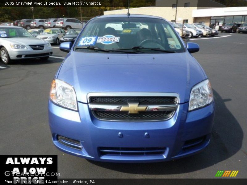 Blue Moon / Charcoal 2009 Chevrolet Aveo LT Sedan