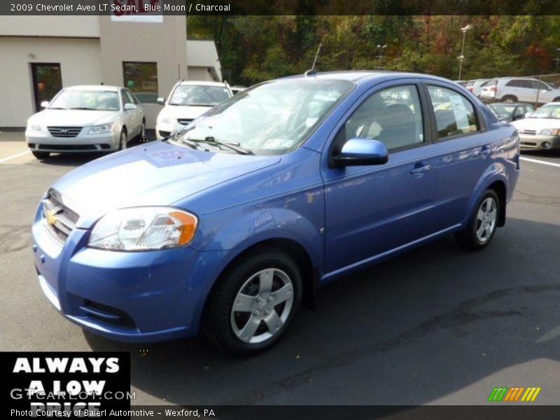 Blue Moon / Charcoal 2009 Chevrolet Aveo LT Sedan