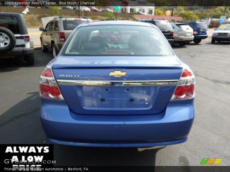 Blue Moon / Charcoal 2009 Chevrolet Aveo LT Sedan