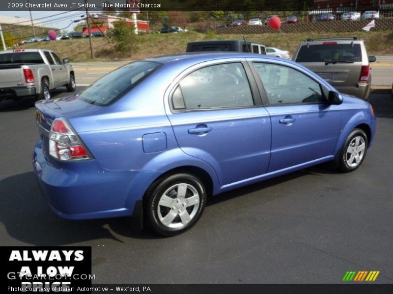 Blue Moon / Charcoal 2009 Chevrolet Aveo LT Sedan