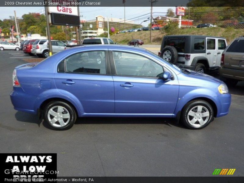 Blue Moon / Charcoal 2009 Chevrolet Aveo LT Sedan