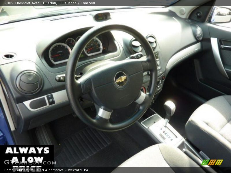 Blue Moon / Charcoal 2009 Chevrolet Aveo LT Sedan