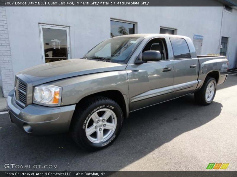 Mineral Gray Metallic / Medium Slate Gray 2007 Dodge Dakota SLT Quad Cab 4x4