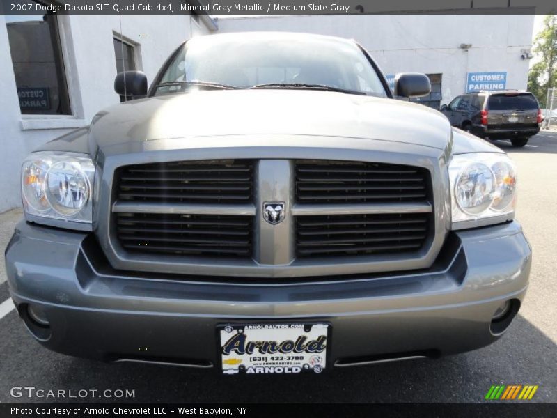 Mineral Gray Metallic / Medium Slate Gray 2007 Dodge Dakota SLT Quad Cab 4x4