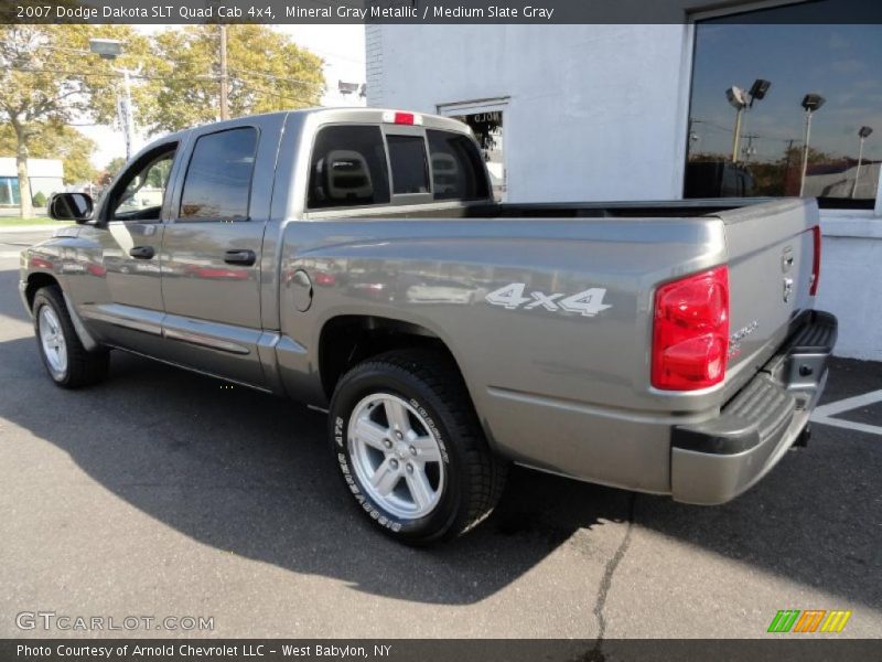Mineral Gray Metallic / Medium Slate Gray 2007 Dodge Dakota SLT Quad Cab 4x4