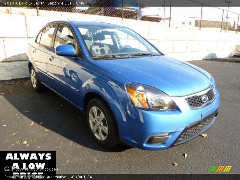 Sapphire Blue / Gray 2010 Kia Rio LX Sedan