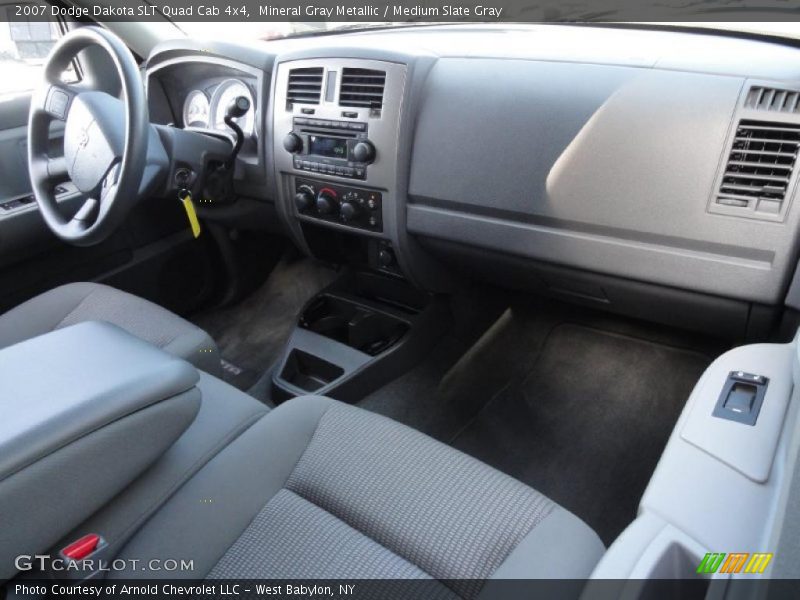 Mineral Gray Metallic / Medium Slate Gray 2007 Dodge Dakota SLT Quad Cab 4x4