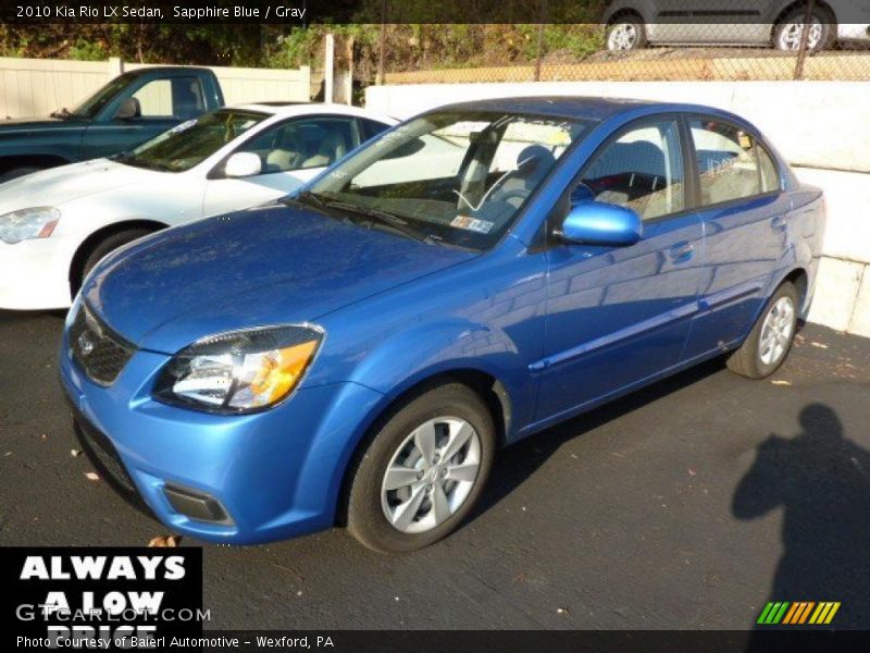 Sapphire Blue / Gray 2010 Kia Rio LX Sedan