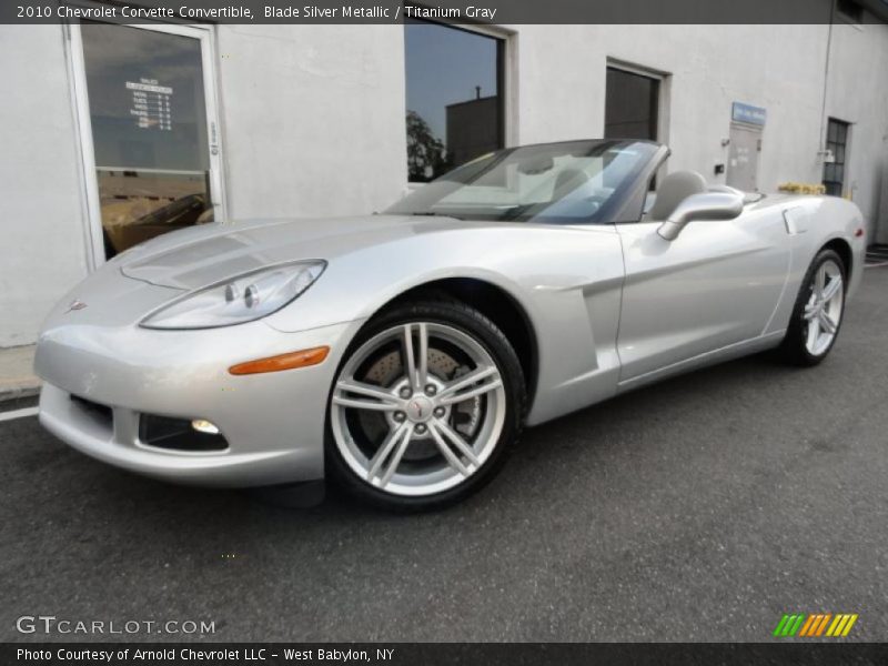 Blade Silver Metallic / Titanium Gray 2010 Chevrolet Corvette Convertible