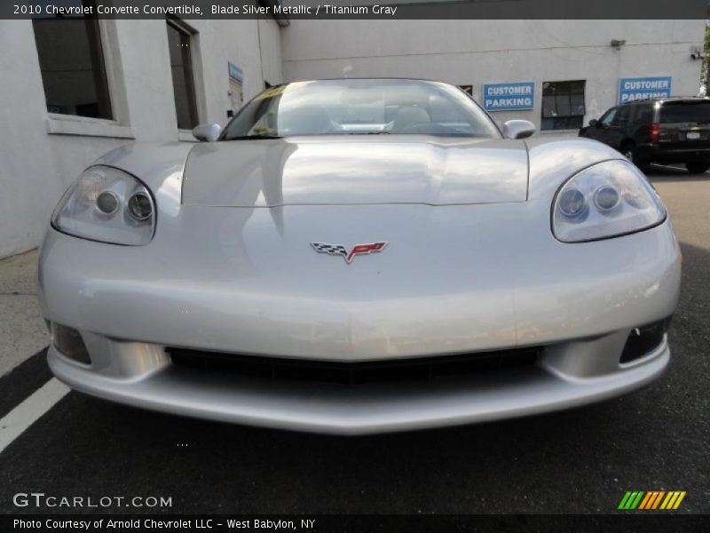 Blade Silver Metallic / Titanium Gray 2010 Chevrolet Corvette Convertible