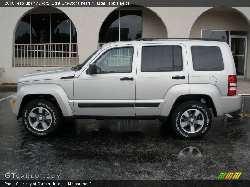 Light Graystone Pearl / Pastel Pebble Beige 2008 Jeep Liberty Sport