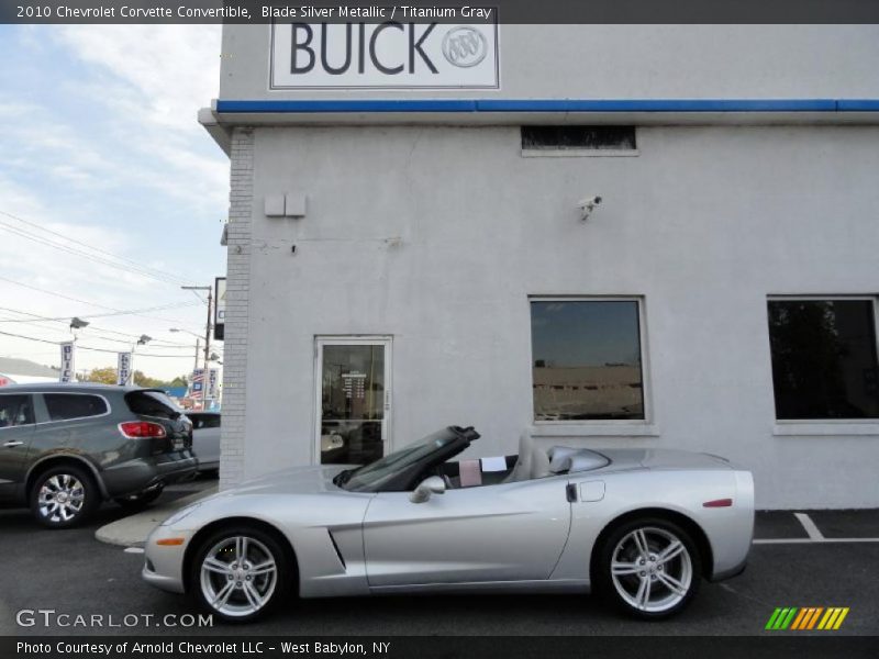 Blade Silver Metallic / Titanium Gray 2010 Chevrolet Corvette Convertible