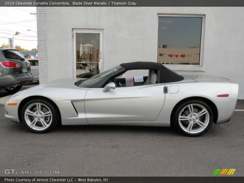 Blade Silver Metallic / Titanium Gray 2010 Chevrolet Corvette Convertible