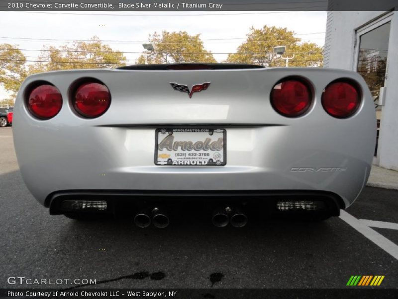 Blade Silver Metallic / Titanium Gray 2010 Chevrolet Corvette Convertible