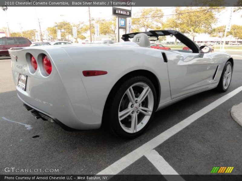 Blade Silver Metallic / Titanium Gray 2010 Chevrolet Corvette Convertible