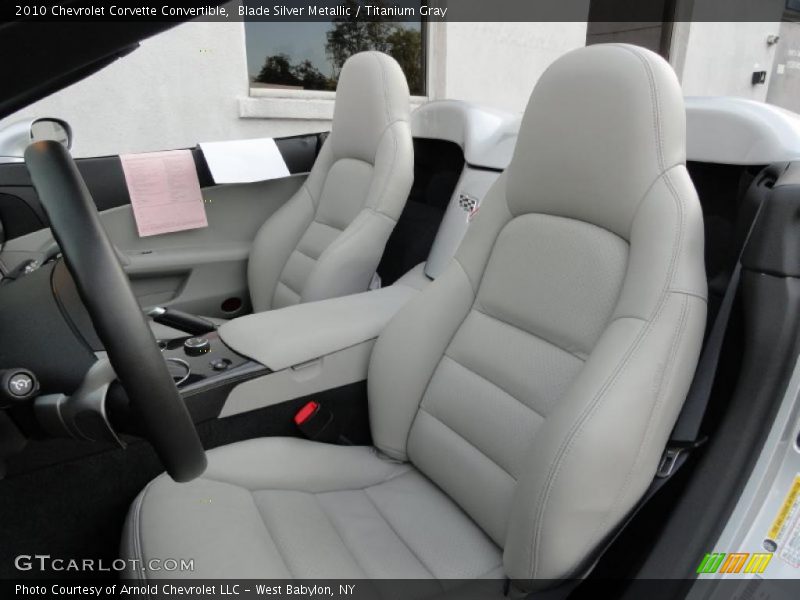  2010 Corvette Convertible Titanium Gray Interior