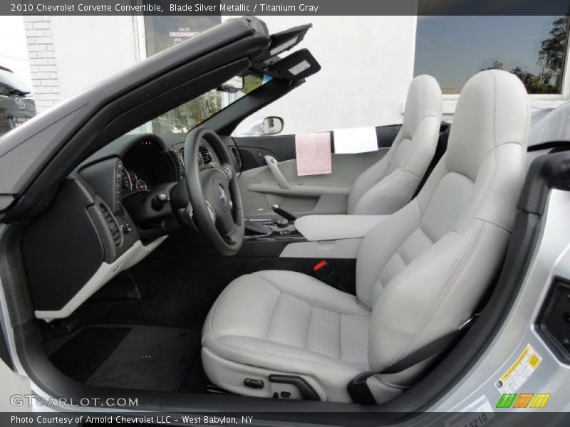 Blade Silver Metallic / Titanium Gray 2010 Chevrolet Corvette Convertible