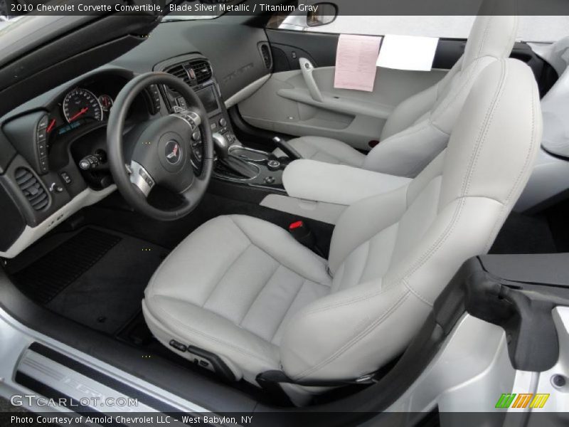 Blade Silver Metallic / Titanium Gray 2010 Chevrolet Corvette Convertible