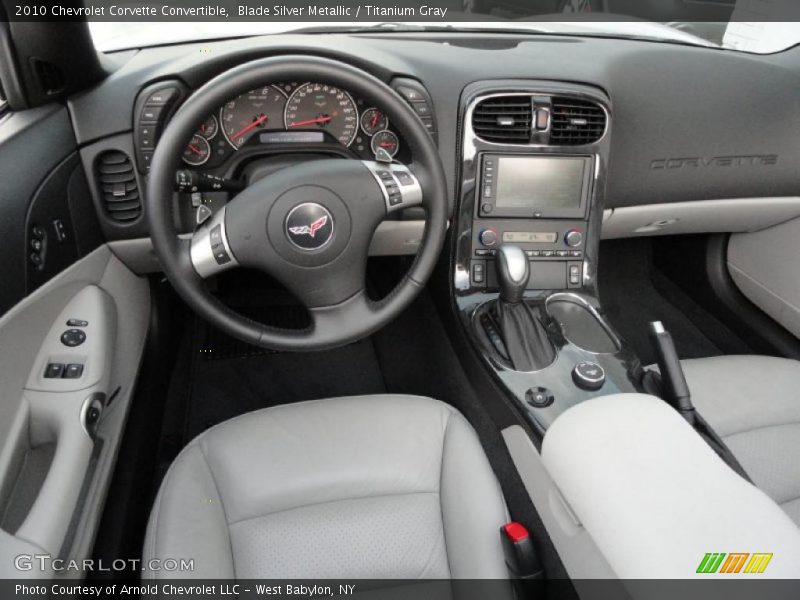  2010 Corvette Convertible Titanium Gray Interior
