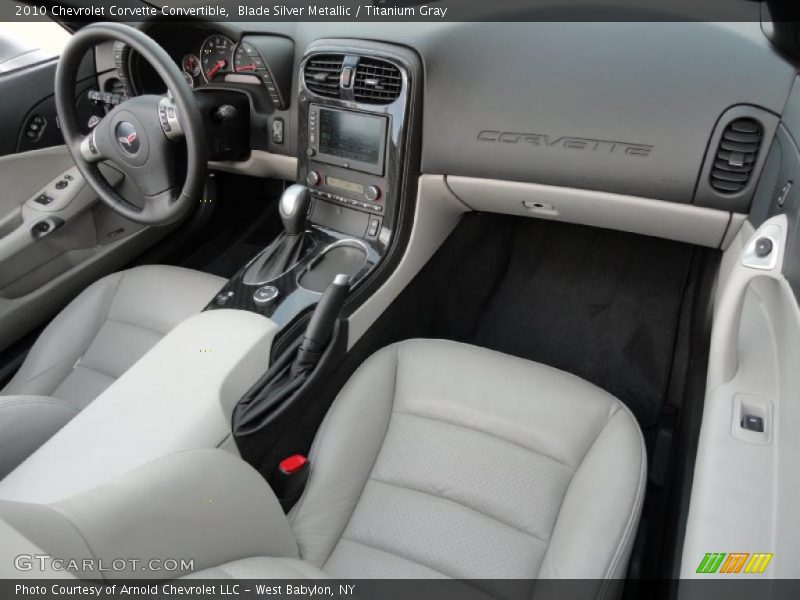 Blade Silver Metallic / Titanium Gray 2010 Chevrolet Corvette Convertible