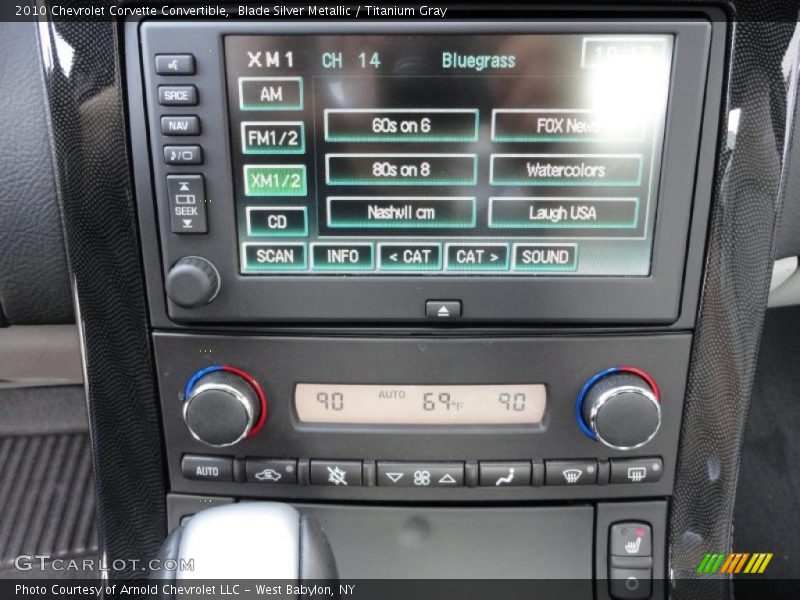 Controls of 2010 Corvette Convertible