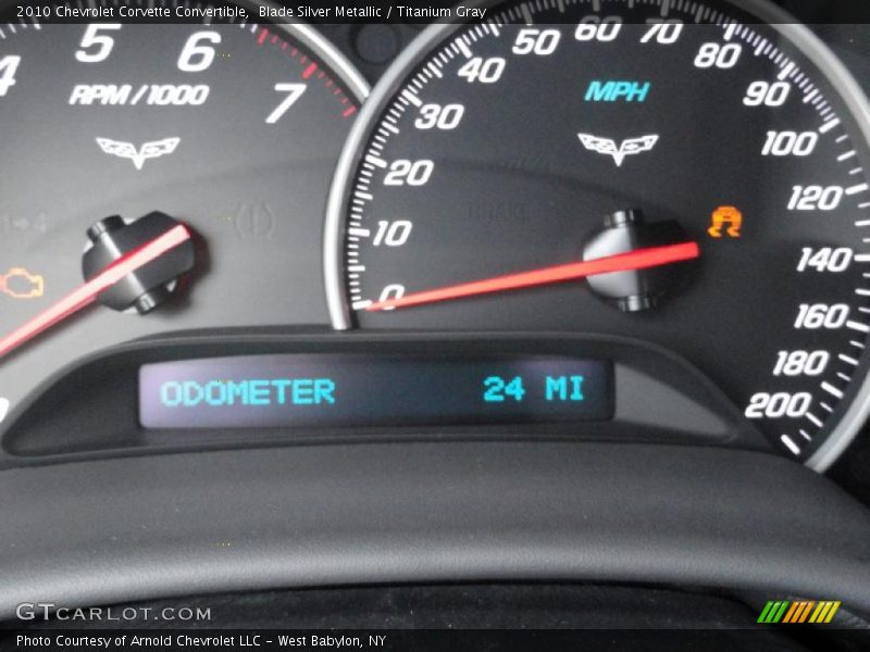 Blade Silver Metallic / Titanium Gray 2010 Chevrolet Corvette Convertible
