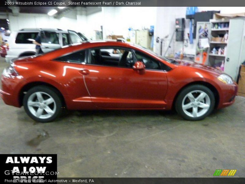 Sunset Pearlescent Pearl / Dark Charcoal 2009 Mitsubishi Eclipse GS Coupe
