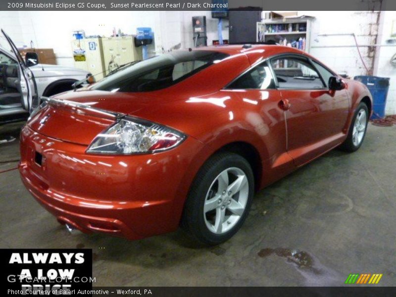 Sunset Pearlescent Pearl / Dark Charcoal 2009 Mitsubishi Eclipse GS Coupe