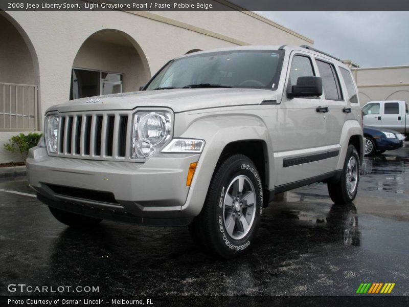 Light Graystone Pearl / Pastel Pebble Beige 2008 Jeep Liberty Sport