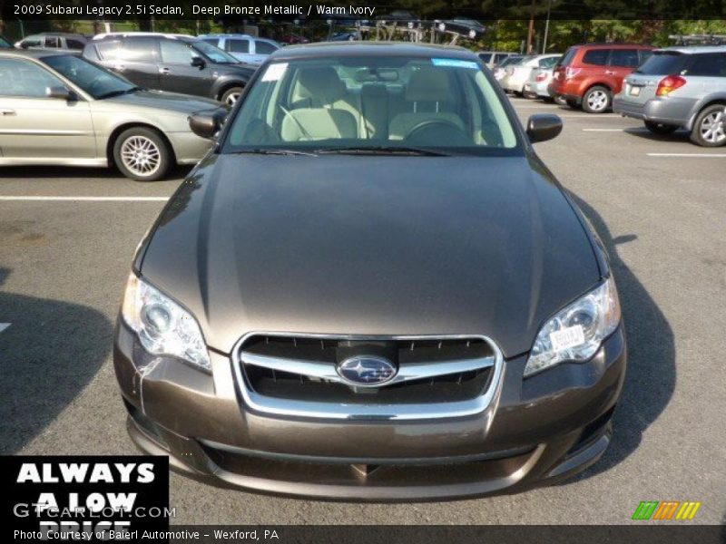 Deep Bronze Metallic / Warm Ivory 2009 Subaru Legacy 2.5i Sedan