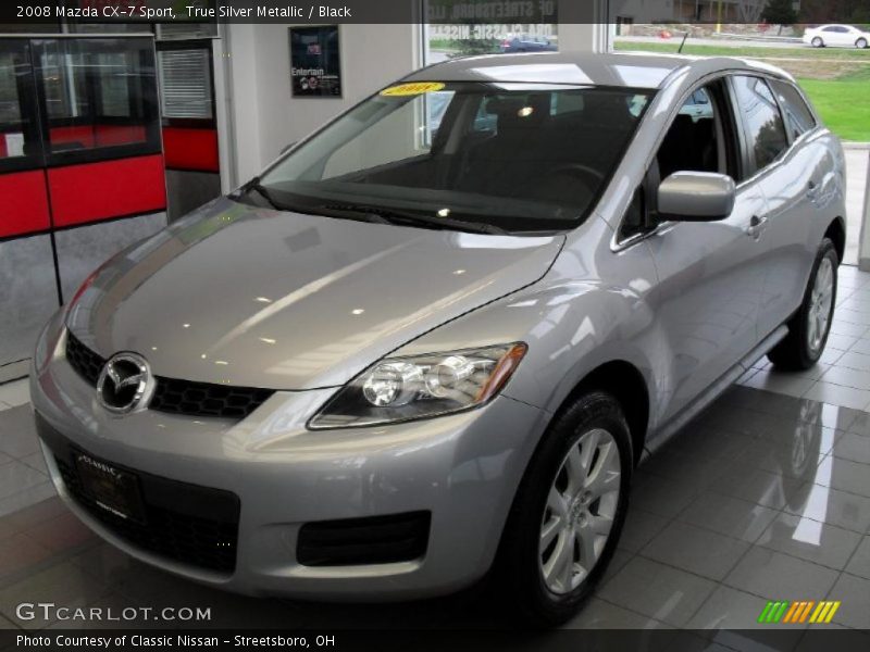 True Silver Metallic / Black 2008 Mazda CX-7 Sport
