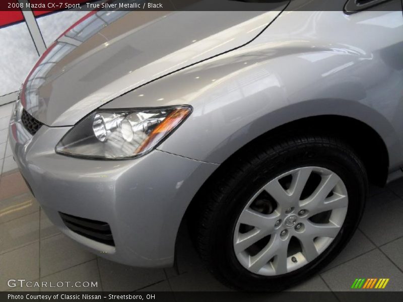 True Silver Metallic / Black 2008 Mazda CX-7 Sport