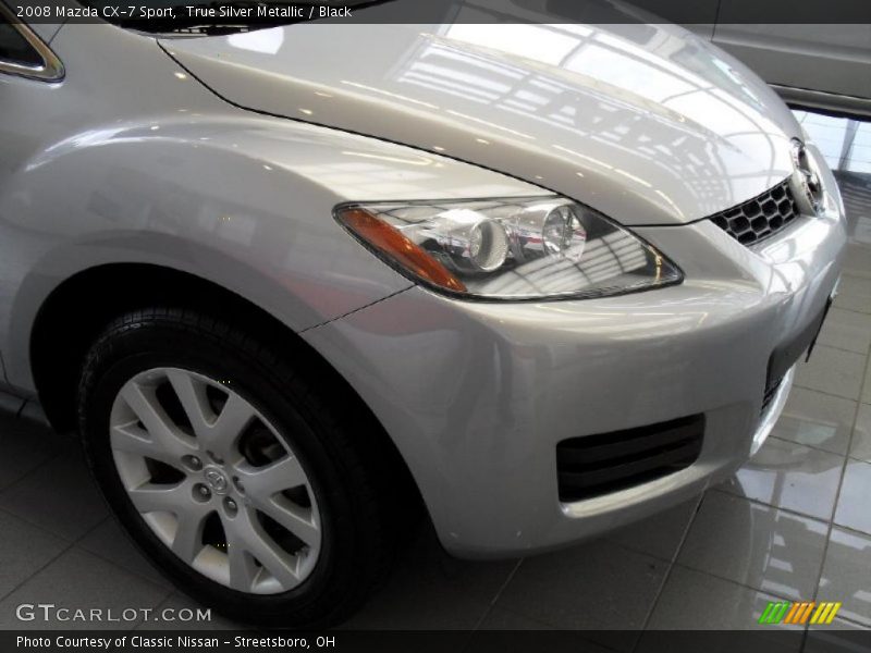 True Silver Metallic / Black 2008 Mazda CX-7 Sport