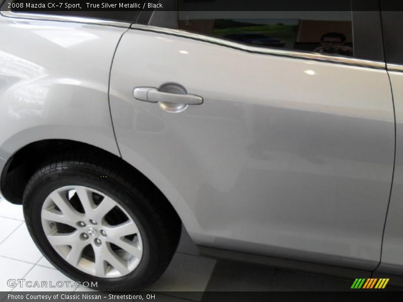 True Silver Metallic / Black 2008 Mazda CX-7 Sport