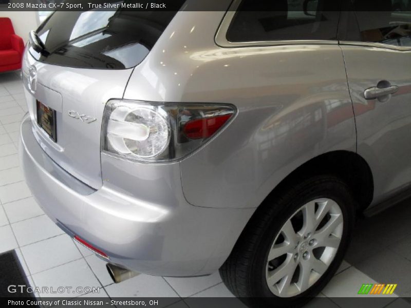True Silver Metallic / Black 2008 Mazda CX-7 Sport
