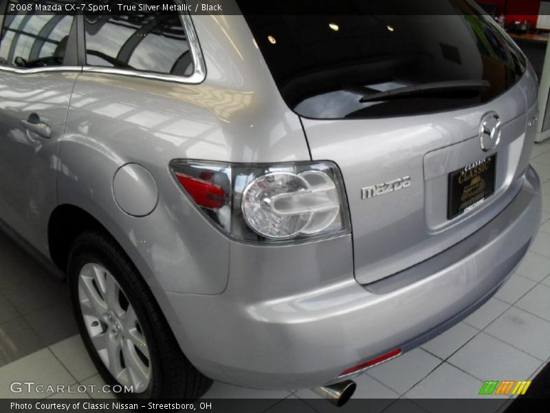 True Silver Metallic / Black 2008 Mazda CX-7 Sport