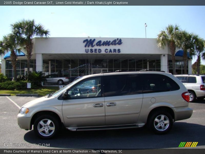 Linen Gold Metallic / Dark Khaki/Light Graystone 2005 Dodge Grand Caravan SXT