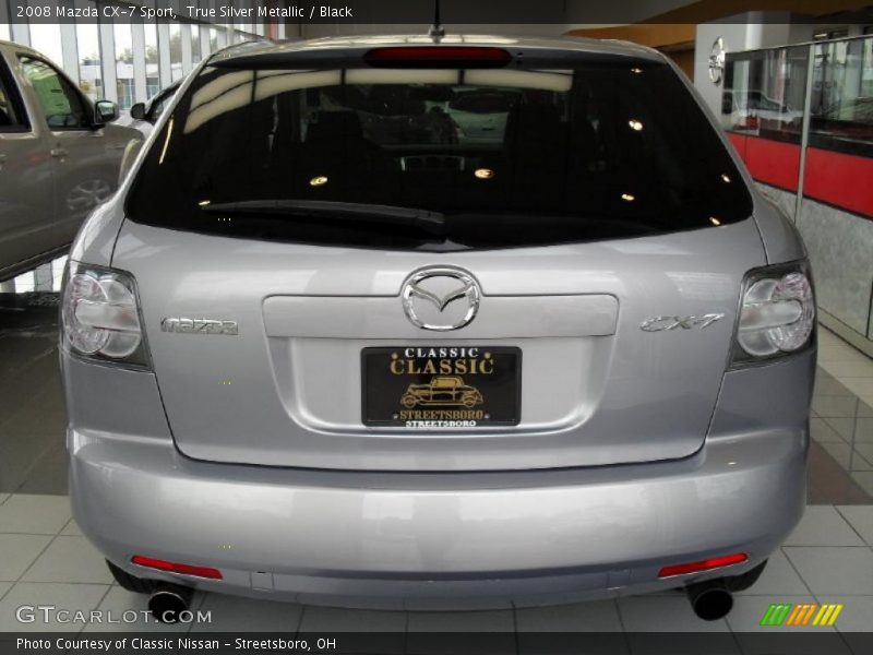 True Silver Metallic / Black 2008 Mazda CX-7 Sport
