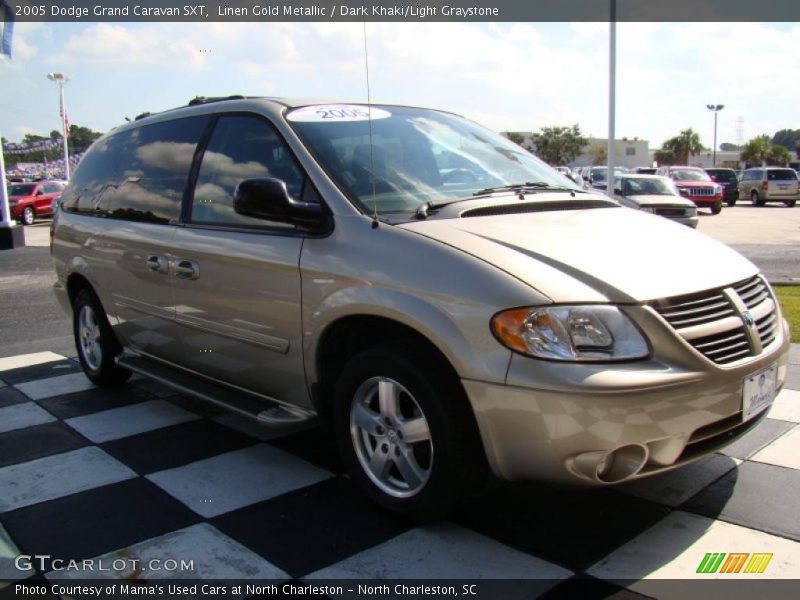 Linen Gold Metallic / Dark Khaki/Light Graystone 2005 Dodge Grand Caravan SXT