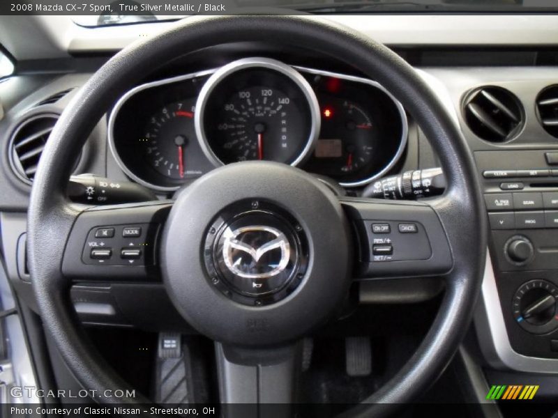 True Silver Metallic / Black 2008 Mazda CX-7 Sport