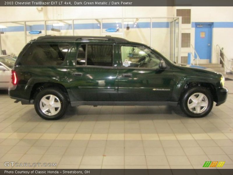 Dark Green Metallic / Dark Pewter 2003 Chevrolet TrailBlazer EXT LT 4x4