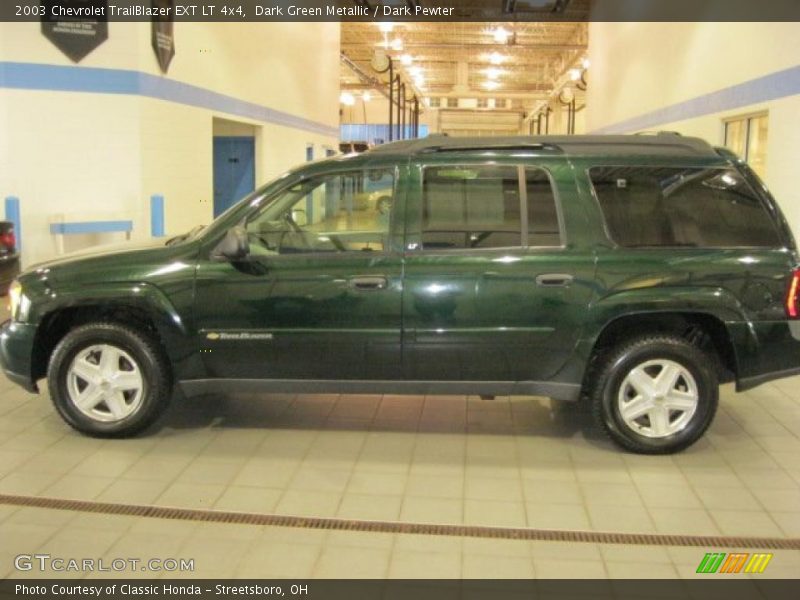 Dark Green Metallic / Dark Pewter 2003 Chevrolet TrailBlazer EXT LT 4x4